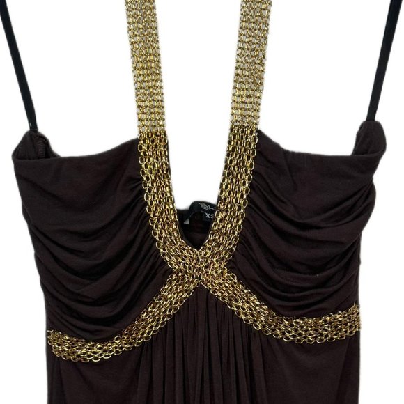 Sky Halter Brown Top - Picture 3 of 7